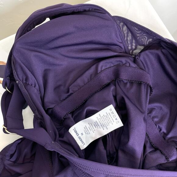 Lands’ End Slimming One Piece Swimsuit Purple Womens Medium Tummy Flattering - Picture 7 of 7